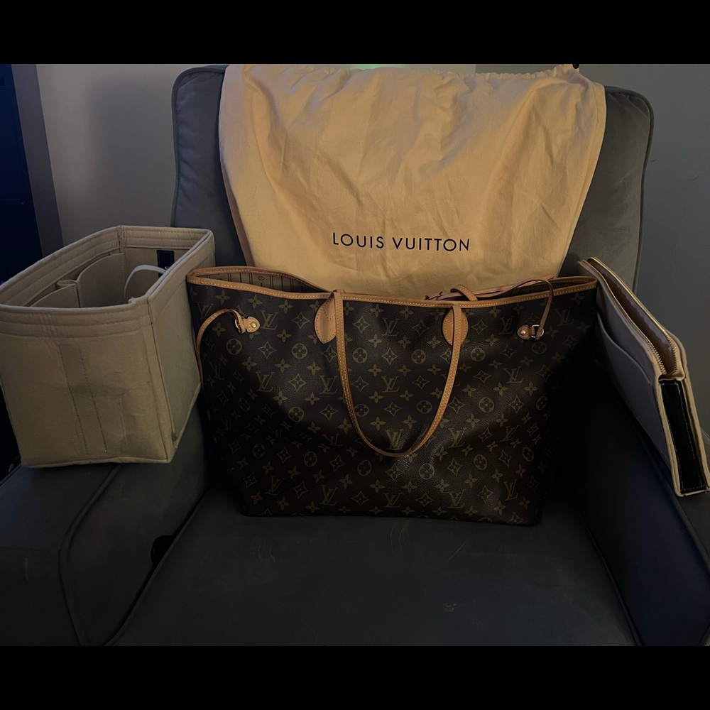 Louis Vuitton Neverfull GM Monogram, Dust bag and organizers for Neverfull GM